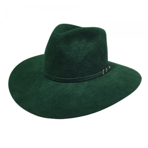 Chapéu Boho Jeito de Cowboy Lã Verde